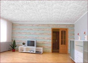 Дизайн потолка спальни — плитка из пенопласта