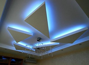 Потолок с красивой подсветкой