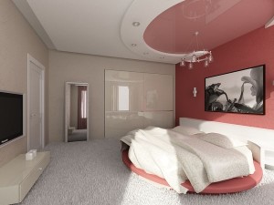 Натяжные потолки в спальне — оригинальное и практичное решение