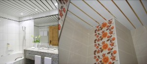 Реечные потолки для ванной комнаты — их особенности, достоинства и техника монтажа